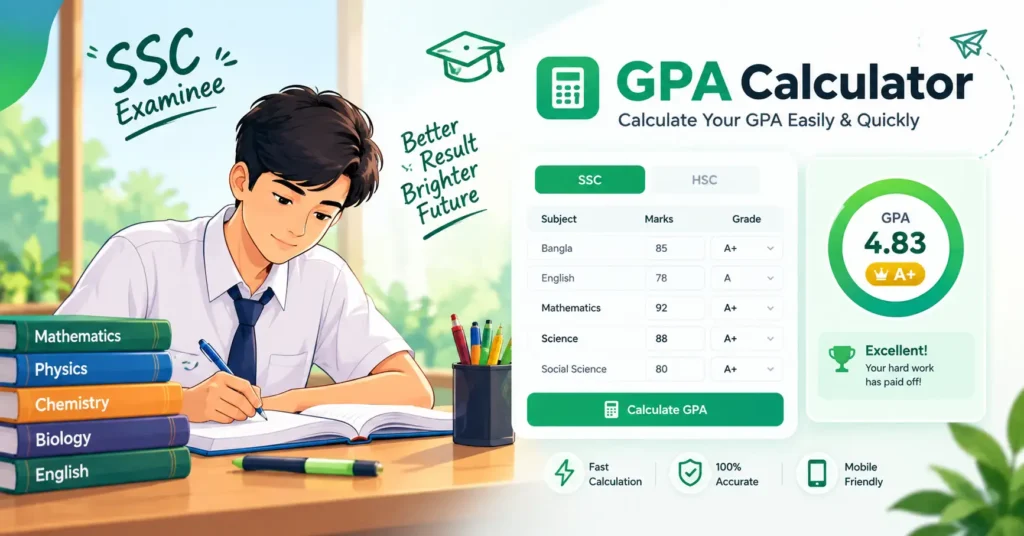 SSC GPA Calculator for Bangladesh students 2026