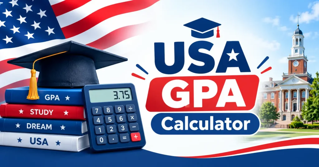USA GPA Calculator for high school and college students 2026